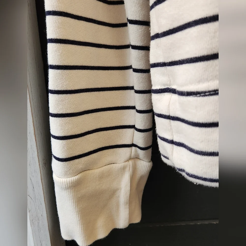 perfectwhitetee Cream and Black Striped Top - Picture 4 of 6